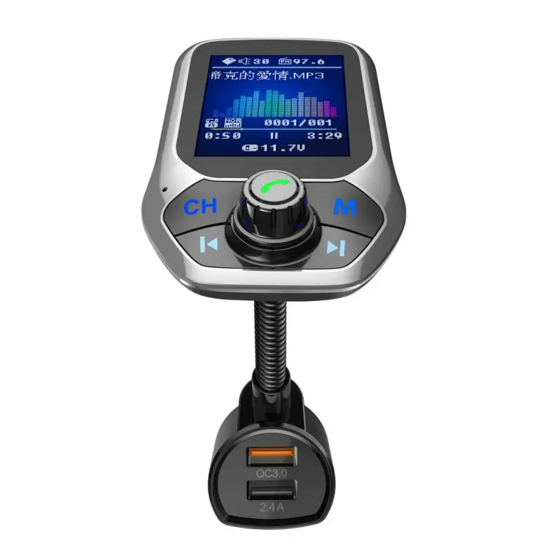 Handsfree FM Transmitter MP3 Player For Bluetooth 3.0 New Car 3 USB Ports Quick Charge
Handsfree FM Transmitter MP3 Player For Bluetooth 3.0 New Car 3 USB Ports Quick Charge