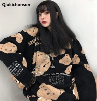 Kawaii Cartoon Beheaded Bear Couple Sweater Women Autumn Winter Harajuku Long Sweaters Oversized Knitted Pullovers Jumper mujer
Kawaii Cartoon Beheaded Bear Couple Sweater Women Autumn Winter Harajuku Long Sweaters Oversized Knitted Pullovers Jumper mujer