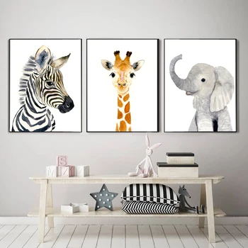 Safari Nursery Posters and Prints Cute Elephant Zebra Giraffe Canvas Painting Baby Shower Pictures on The Wall Home Decoration
Safari Nursery Posters and Prints Cute Elephant Zebra Giraffe Canvas Painting Baby Shower Pictures on The Wall Home Decoration