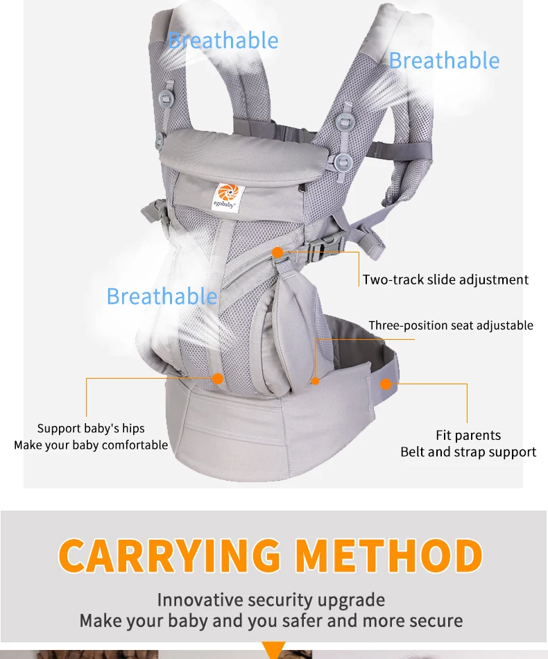 Egobaby omni 360 Baby Carrier Multifunction Breathable Infant Carrier Backpack Kid Carriage Toddler baby Sling Wrap Suspenders