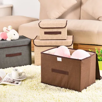 Home Fabric Foldable Storage Box Foldable Storage Box Two-piece Multi-purpose Dustproof Packing Box Stocked
Home Fabric Foldable Storage Box Foldable Storage Box Two-piece Multi-purpose Dustproof Packing Box Stocked