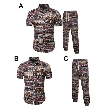 Men Tops with Pants Suit Linen Short Sleeves Breathable Casual Clothing Set for Summer SER88
Men Tops with Pants Suit Linen Short Sleeves Breathable Casual Clothing Set for Summer SER88