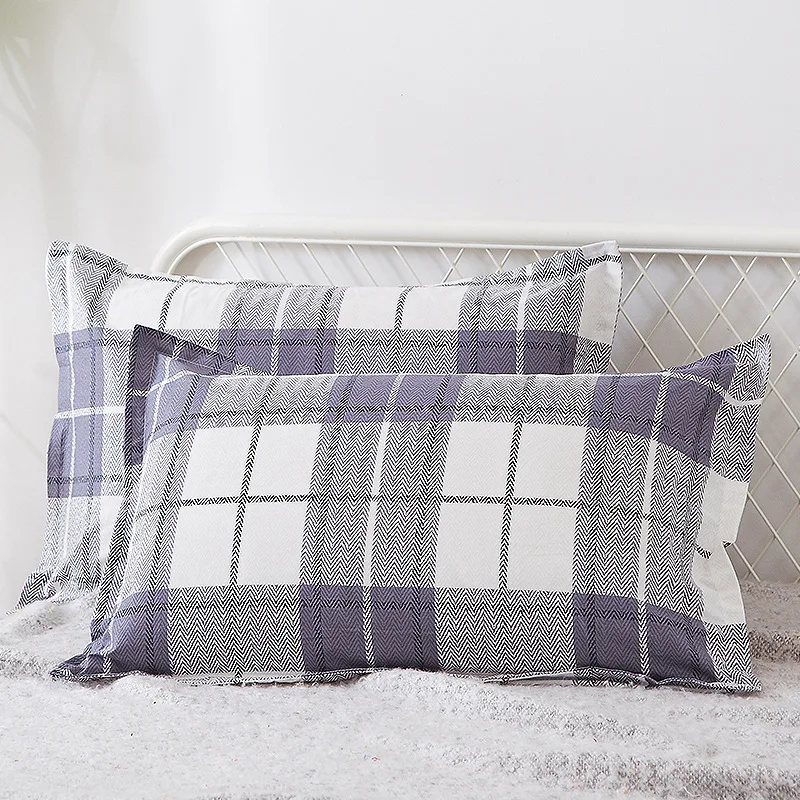2PCS Pure Cotton Pillowcase 48x74cm checked fabric envelope pillowcase strong and durable student Cotton pillow environmental
2PCS Pure Cotton Pillowcase 48x74cm checked fabric envelope pillowcase strong and durable student Cotton pillow environmental