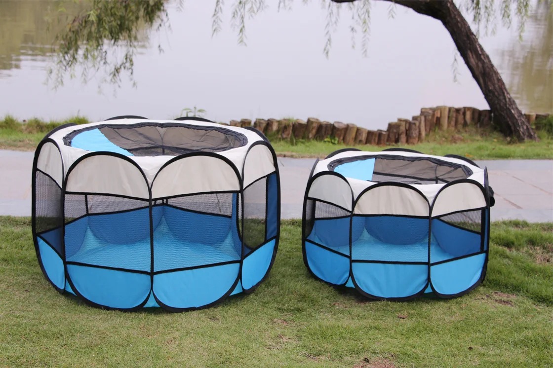Generic Portable Folding Pet Tent Dog House Octagonal Cage For Cat Tent
