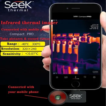 Seek Thermal Imaging Infrared Imager Mobile Phone Camera Night Vision Device Floor Heating Thermal Imager Android/IOS Version
Seek Thermal Imaging Infrared Imager Mobile Phone Camera Night Vision Device Floor Heating Thermal Imager Android/IOS Version