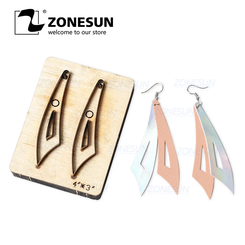 ZONESUN H2 DIY Custom Cutter Leather Earring Cutting Die Leather Cut Out Earring For Steel Rule Die Cutting Machine Press Tools
ZONESUN H2 DIY Custom Cutter Leather Earring Cutting Die Leather Cut Out Earring For Steel Rule Die Cutting Machine Press Tools
