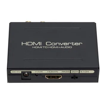 1080P HDMI Audio Splitter HDMI to HDMI Audio SPDIF R / L Audio Signal Converter for Home Cinema Systems
1080P HDMI Audio Splitter HDMI to HDMI Audio SPDIF R / L Audio Signal Converter for Home Cinema Systems