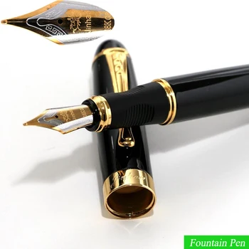High Quality Fountain Pen Ink Pen Nib Luxury Stationery Vulpen Pluma Full Metal Golden Clip Caneta Tinteiro 03813
High Quality Fountain Pen Ink Pen Nib Luxury Stationery Vulpen Pluma Full Metal Golden Clip Caneta Tinteiro 03813