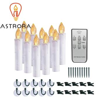 ASTRORA Pack of 10 LED Window Candles With Remote Timer Battery Operated Flameless Taper Candles Light
ASTRORA Pack of 10 LED Window Candles With Remote Timer Battery Operated Flameless Taper Candles Light