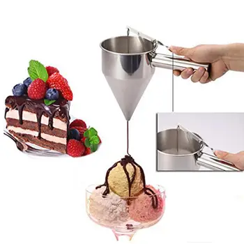 NEW Stainless Steel Piston Funnel with Support for Sauce Cream Dosing Funnel for Sauce Kitchen Home Funnel
NEW Stainless Steel Piston Funnel with Support for Sauce Cream Dosing Funnel for Sauce Kitchen Home Funnel