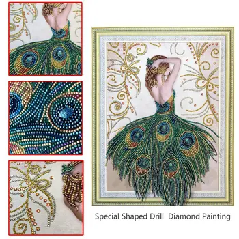 1pc Frameless Peacock Girl 5D DIY Diamond Painting Cross Stitch Crafts Childrens and Adults Paint by Number Kits for home decor
1pc Frameless Peacock Girl 5D DIY Diamond Painting Cross Stitch Crafts Childrens and Adults Paint by Number Kits for home decor