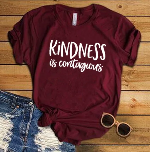 Kindness Is Contagious Shirt Anti Bullying Shirt Inspirational t Shirt Teacher Shirt Kindness Sayings Letters Printed Women tees
Kindness Is Contagious Shirt Anti Bullying Shirt Inspirational t Shirt Teacher Shirt Kindness Sayings Letters Printed Women tees