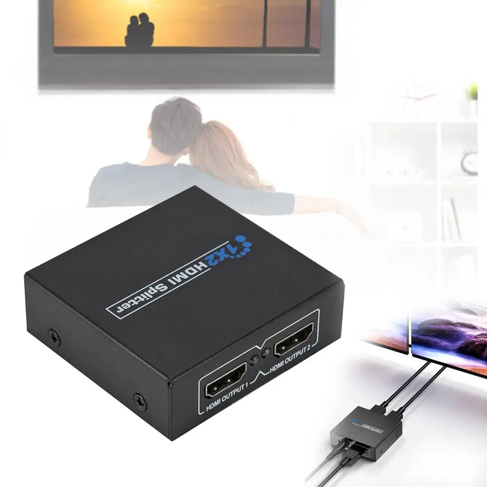 HDMI Splitter 1 In 2 Out HDCP Powered 1080P HDMI Splitter For Xbox PS4 PS3 For Apple TV HDTV ABS Material Four Specifications
HDMI Splitter 1 In 2 Out HDCP Powered 1080P HDMI Splitter For Xbox PS4 PS3 For Apple TV HDTV ABS Material Four Specifications