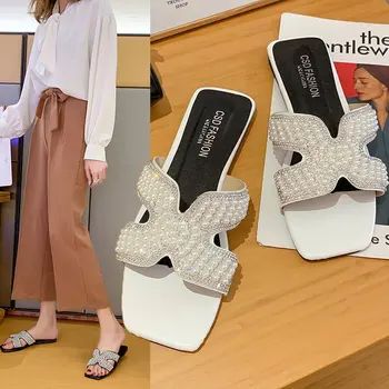 2020 Summer New Flat Sandals Women's Crystal Sandals All-match Casual Wear Slippers shoes womens slippers
2020 Summer New Flat Sandals Women's Crystal Sandals All-match Casual Wear Slippers shoes womens slippers