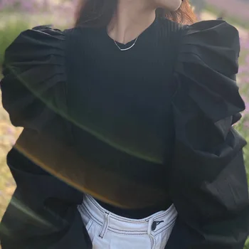 Galcaur2020 Solid Color Round Neck Elastic Force Slim Fit Bubble Long Sleeve Joker Women's Knitting Shirt Women's Top
Galcaur2020 Solid Color Round Neck Elastic Force Slim Fit Bubble Long Sleeve Joker Women's Knitting Shirt Women's Top