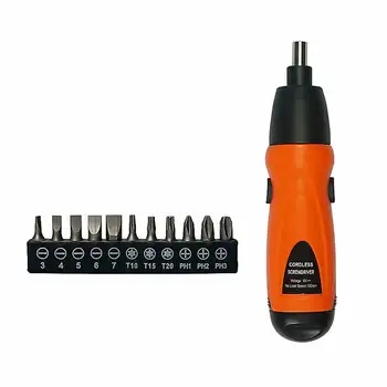 Battery 6V Electric Cordless Screwdriver with 11pcs Drill Bits
Battery 6V Electric Cordless Screwdriver with 11pcs Drill Bits