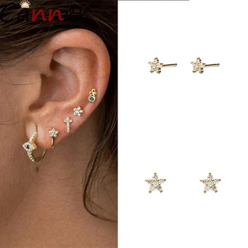 Latest Fashion Women Pentagram Star Stud Earrings Crystal Luxury Gold Color 925 Sterling Sliver Earrings Jewelry
Latest Fashion Women Pentagram Star Stud Earrings Crystal Luxury Gold Color 925 Sterling Sliver Earrings Jewelry