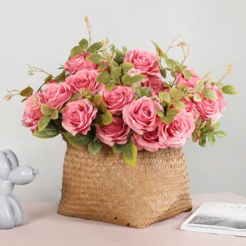 Wedding Road Lead Artificial Flower Artificial Rose Living Room Home Decoration Artificial 10 Head Brazil Rose
Wedding Road Lead Artificial Flower Artificial Rose Living Room Home Decoration Artificial 10 Head Brazil Rose