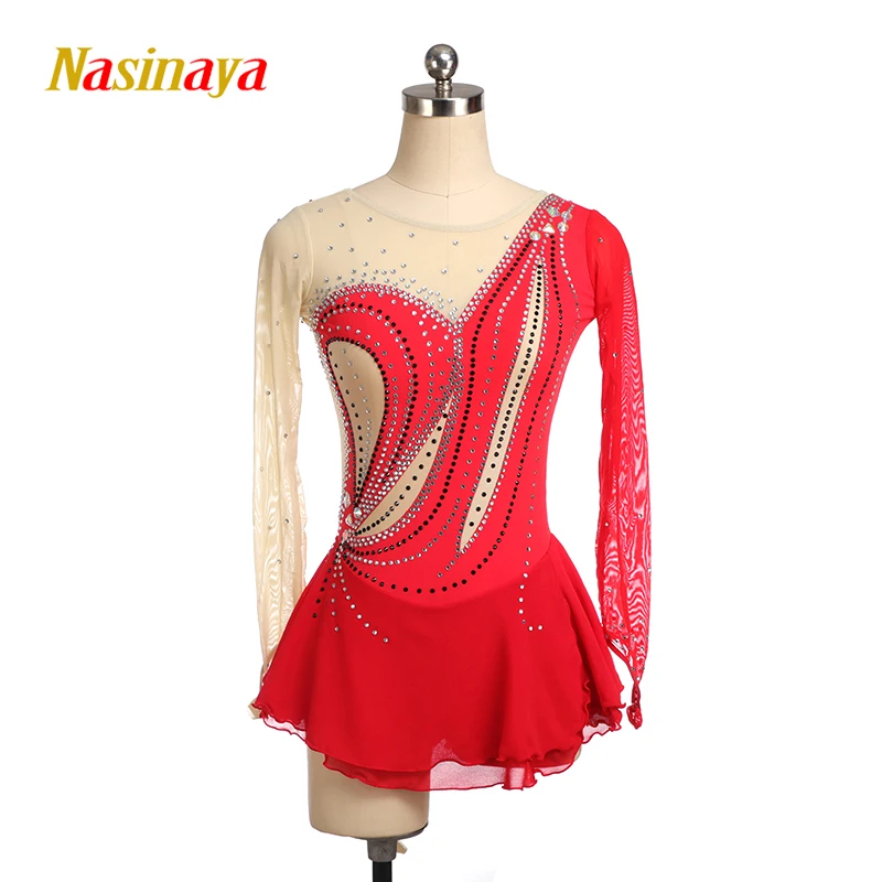 Nasinaya платье для фигурного катания индивидуальные спортивные юбки конькобежцев