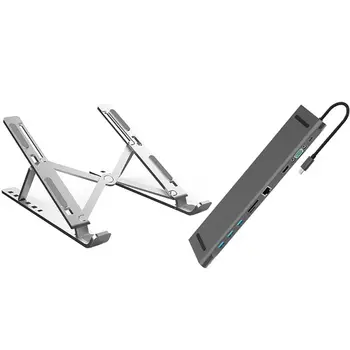1 Pcs 11 in 1 HUB 4K USB Type-C To USB 3.0 TF HDMI Docking Station & 1 Set Laptop Stand Heights Cooling Holder
1 Pcs 11 in 1 HUB 4K USB Type-C To USB 3.0 TF HDMI Docking Station & 1 Set Laptop Stand Heights Cooling Holder