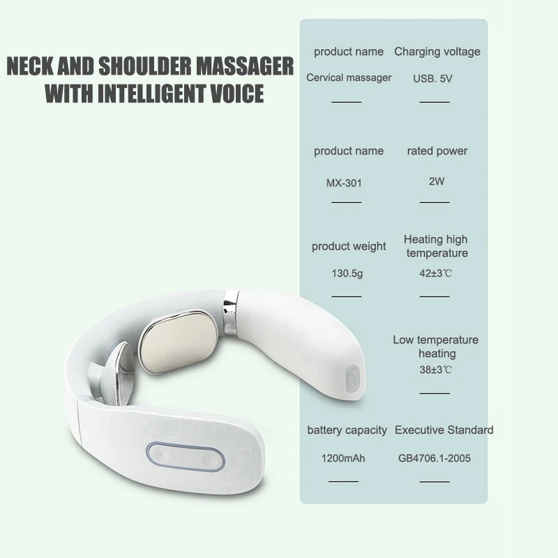 Pulse Neck Massager Back and Neck Massager with Voice Broadcast , Shoulder Massage Instrument Heating Function Health Care
Pulse Neck Massager Back and Neck Massager with Voice Broadcast , Shoulder Massage Instrument Heating Function Health Care