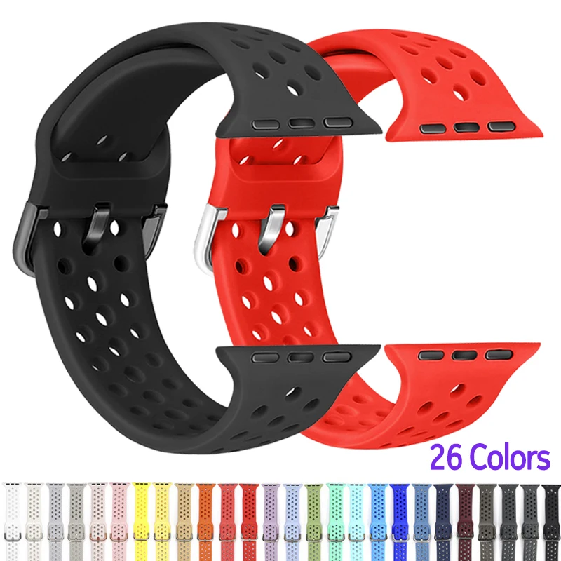 Silicone Band for Apple Watch Series 5 iWatch 40MM 44MM Series 5 4 3 2 1 Strap Rubber Bracelet Smart Watchband Accessories
Silicone Band for Apple Watch Series 5 iWatch 40MM 44MM Series 5 4 3 2 1 Strap Rubber Bracelet Smart Watchband Accessories