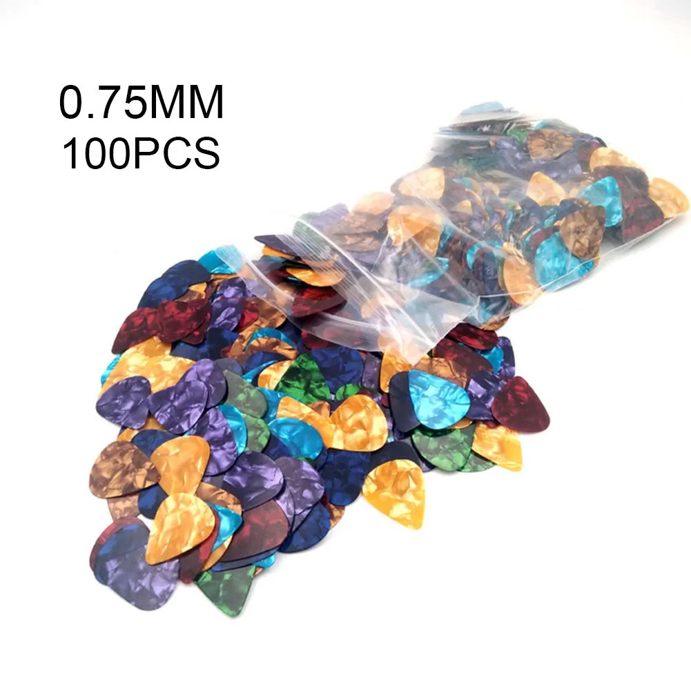 100Pcs Guitar Picks Alice Acoustic Electric Bass Pic Plectrum Mediator Guitar Bass Accessories Thickness 0.75mm Random Colors
100Pcs Guitar Picks Alice Acoustic Electric Bass Pic Plectrum Mediator Guitar Bass Accessories Thickness 0.75mm Random Colors
