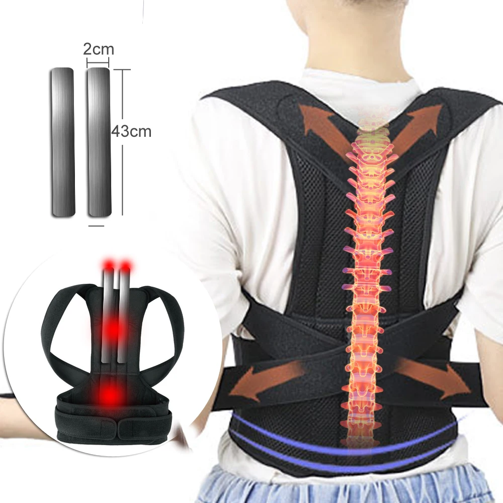 Adjustable Double Pull Shoulder Back Support Posture Corrector Brace Belt Clavicle Spine Waist Lumbar Orthopedic Trainer Muscle
Adjustable Double Pull Shoulder Back Support Posture Corrector Brace Belt Clavicle Spine Waist Lumbar Orthopedic Trainer Muscle