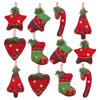 12 Pcs Christmas Tree Decorations Rustic Christmas Stocking Decorations Burlap Tree Ornaments Hanging Decorations Ball
12 Pcs Christmas Tree Decorations Rustic Christmas Stocking Decorations Burlap Tree Ornaments Hanging Decorations Ball