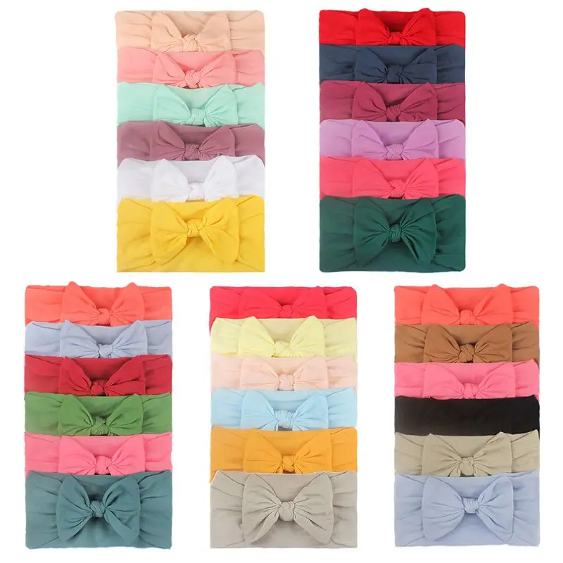 6Pcs/Set Baby Girls Lovely Bow Hairband Elastic Wide Headband Stretch Knot Turba
6Pcs/Set Baby Girls Lovely Bow Hairband Elastic Wide Headband Stretch Knot Turba