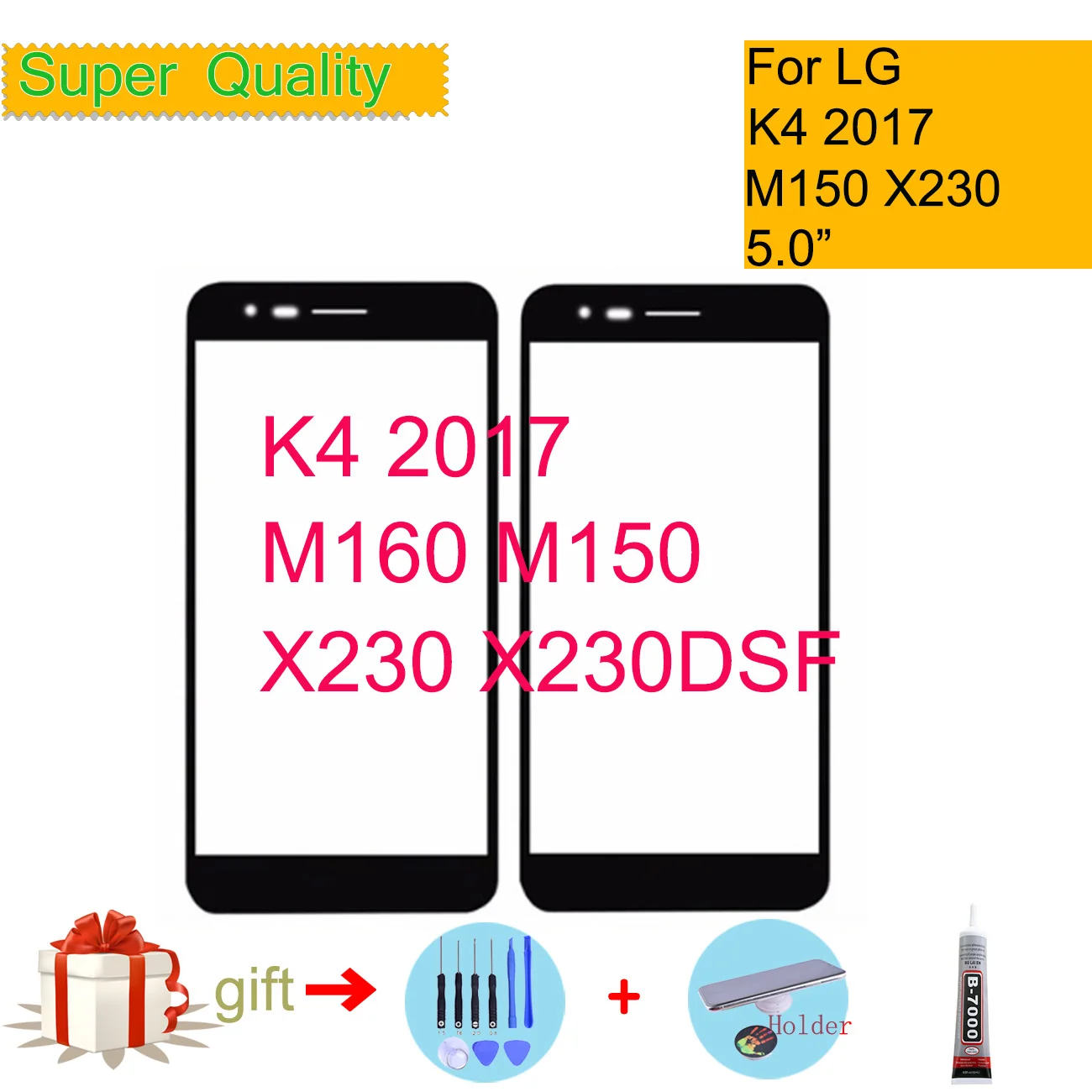 For LG K4 2017 Phoenix 3 M150 M160 X230 Touch Screen Front Glass Panel Front Outer Glass Lens K4 2017 LCD Glass Replacement
For LG K4 2017 Phoenix 3 M150 M160 X230 Touch Screen Front Glass Panel Front Outer Glass Lens K4 2017 LCD Glass Replacement