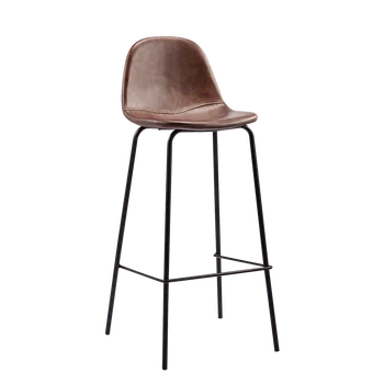 Bar Chair Ins Net Red Designer Nordic Iron High Chair Retro Leather Bar Stool Front Desk Chair Black Foot Bar Chair 
Bar Chair Ins Net Red Designer Nordic Iron High Chair Retro Leather Bar Stool Front Desk Chair Black Foot Bar Chair