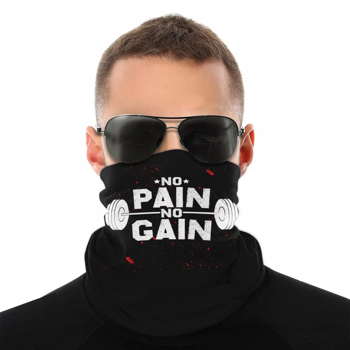 No Pain No Gain Magic Scarf Half Face Mask Tube Scarf GYM weight training Tubular Bandana Polyester Headband Cycling Hiking
No Pain No Gain Magic Scarf Half Face Mask Tube Scarf GYM weight training Tubular Bandana Polyester Headband Cycling Hiking