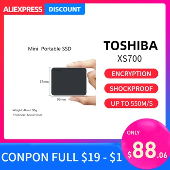 Toshiba XS700 Encrypted SSD 480GB 960GB USB 3.1 High Speed Type-C Mobile Hard Drive External Solid State Drive Portable SSD
Toshiba XS700 Encrypted SSD 480GB 960GB USB 3.1 High Speed Type-C Mobile Hard Drive External Solid State Drive Portable SSD