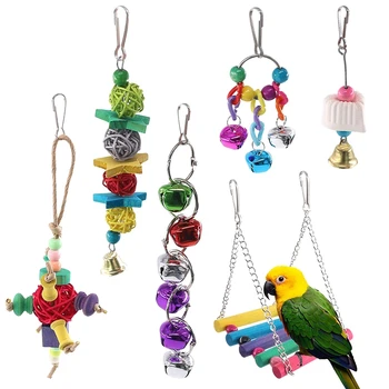 Birds Toys Hanging Hammock Bell Swing Chewing Toys for Parrots, Parakeet, Conure, Cockatiel, Mynah, Love Birds Small Parakeet Ca
Birds Toys Hanging Hammock Bell Swing Chewing Toys for Parrots, Parakeet, Conure, Cockatiel, Mynah, Love Birds Small Parakeet Ca