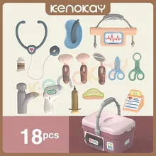 KENOKAY 18Pcs Pretend Play Doctor Kit Toy Set For Children Birthday gift set toddler toy game set 
KENOKAY 18Pcs Pretend Play Doctor Kit Toy Set For Children Birthday gift set toddler toy game set