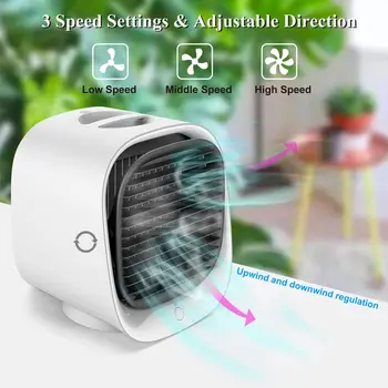 Mini Air Cooler Portable Desktop Air Conditioner with Water Tank Personal Purifies Humidifier Air Cooling Fan for Home Office
Mini Air Cooler Portable Desktop Air Conditioner with Water Tank Personal Purifies Humidifier Air Cooling Fan for Home Office