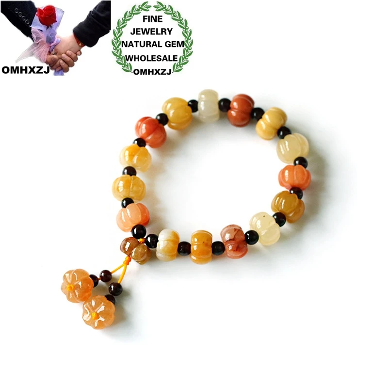 OMHXZJ Wholesale CS61 European Fashion Hot Fine Woman Man Party Birthday Gift Natural Pumpkin Flower Jade Beads Tassel Bracelet
OMHXZJ Wholesale CS61 European Fashion Hot Fine Woman Man Party Birthday Gift Natural Pumpkin Flower Jade Beads Tassel Bracelet