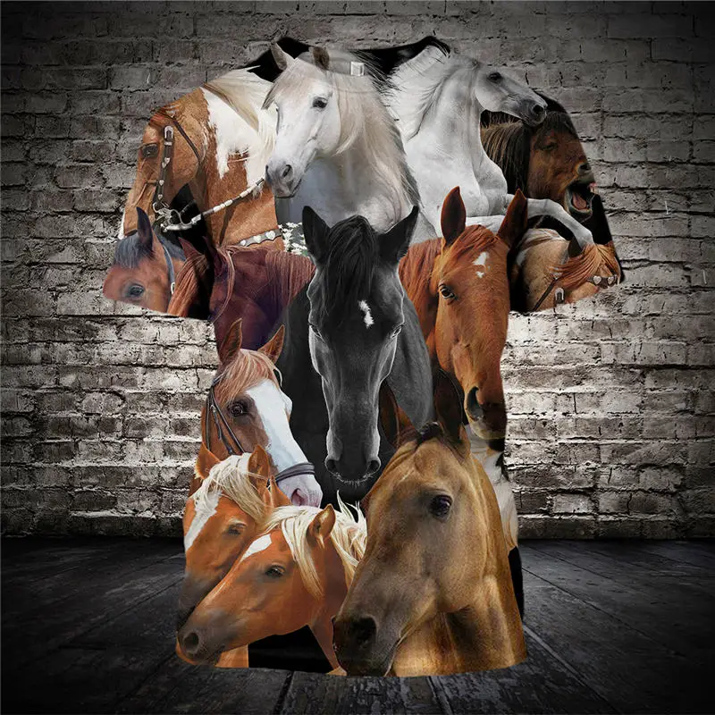 2019 Summer Customize Tees Horse Animal Pattern 3D Printed Men's Tops Unique Clothing Short Sleeve T shirt Drop Shipping
2019 Summer Customize Tees Horse Animal Pattern 3D Printed Men's Tops Unique Clothing Short Sleeve T shirt Drop Shipping