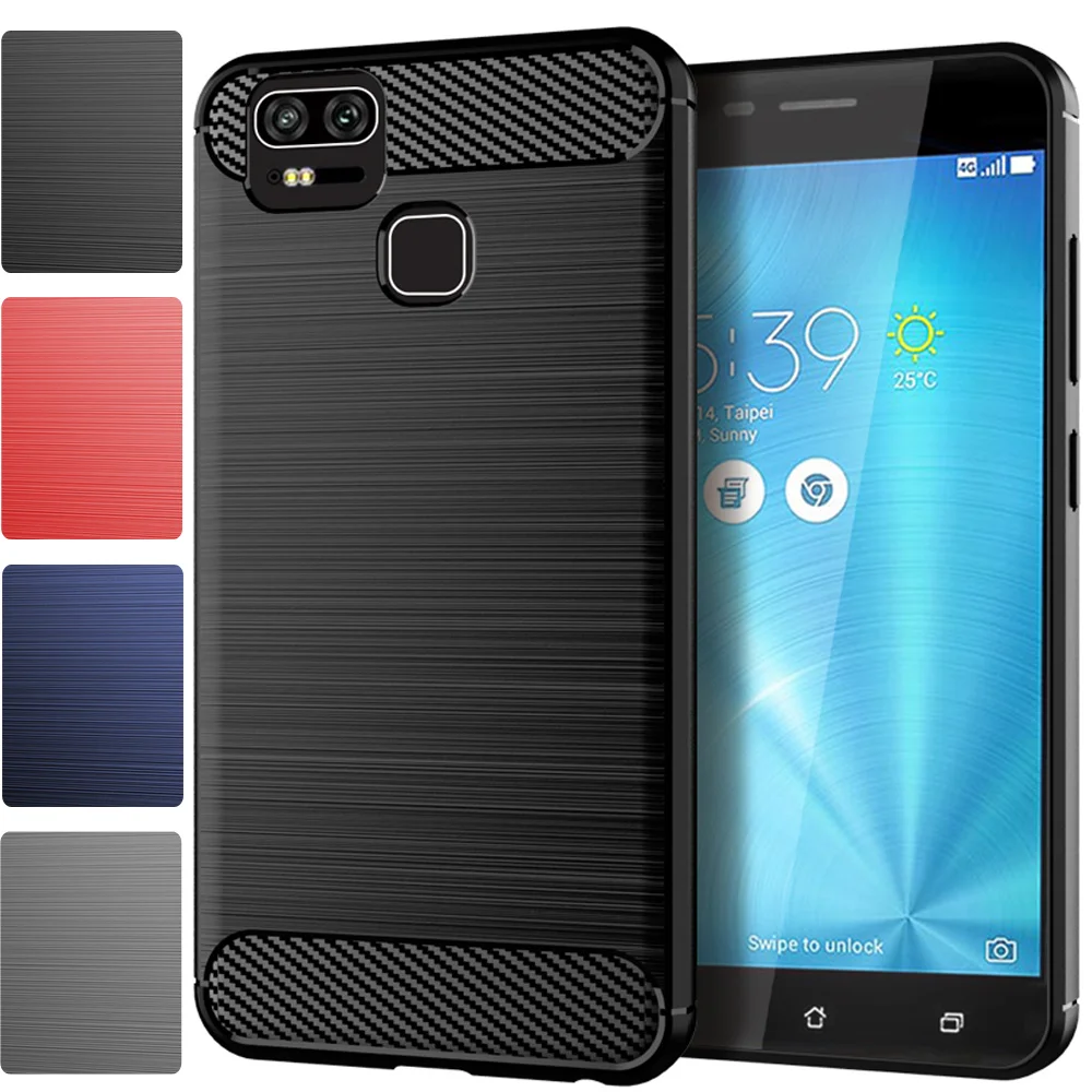 Мягкий силиконовый чехол-бампер для ASUS ZenFone 3 Zoom ZE553KL Z01HDA Z01HD ZE553 ZE 553 KL 553KL тонкий и