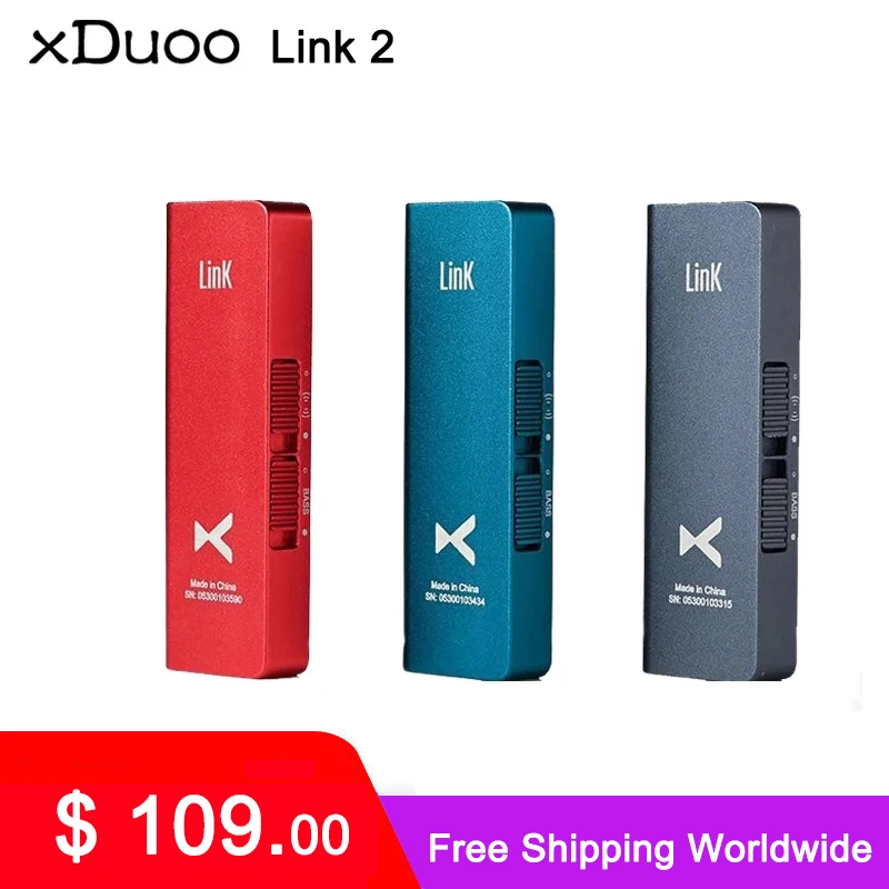 Портативный Hi-Fi декодер XDUOO Link2 Link 2 ESS8118EC DSD256 HD усилитель для наушников Amp Type-C DAC Bass