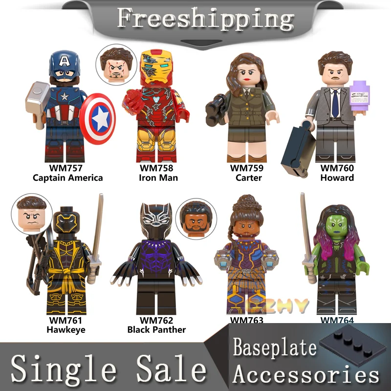 Bricks Technic blocks Avengers endgame ironman Howard Carter shuri Hawkeye Gamora black panther educational toys for kid WM6068
Bricks Technic blocks Avengers endgame ironman Howard Carter shuri Hawkeye Gamora black panther educational toys for kid WM6068