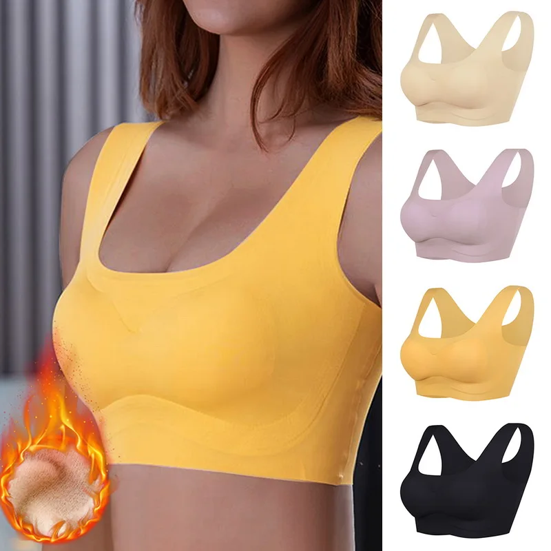 Push Up Bra for Women Comfortable Non-trace Bra Self-heating Bra Wireless Underwear Solid Color Lingerie Winter Warm Sports Bra
Push Up Bra for Women Comfortable Non-trace Bra Self-heating Bra Wireless Underwear Solid Color Lingerie Winter Warm Sports Bra
