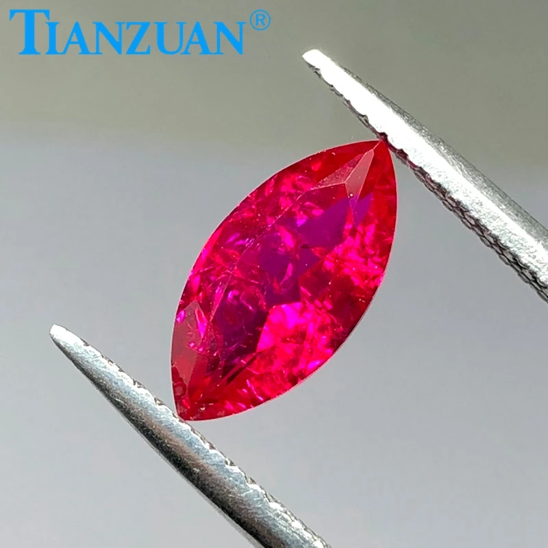 marquise shape natural cut 5# red color created Artificial ruby corundum stone with cracks and inclusionsloose stone
marquise shape natural cut 5# red color created Artificial ruby corundum stone with cracks and inclusionsloose stone