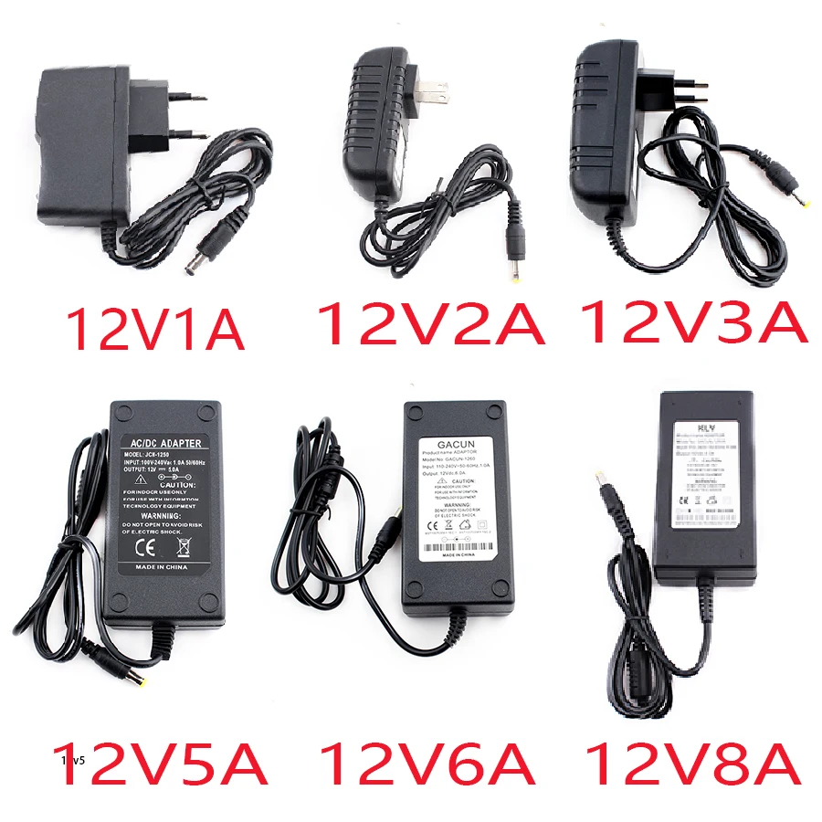 5V 12V Volt Power Adapter Supply AC/DC Charger Converter 220V TO 12V 5V 1A 2A 3A 5A 6A 8A Universal Adapter Power Supply EU US
5V 12V Volt Power Adapter Supply AC/DC Charger Converter 220V TO 12V 5V 1A 2A 3A 5A 6A 8A Universal Adapter Power Supply EU US