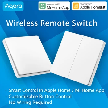 Aqara Wireless Remote control Switch Zigbee Smart work with Xiaomi Mi Home App Compatible Apple HomeKit Siri voice control
Aqara Wireless Remote control Switch Zigbee Smart work with Xiaomi Mi Home App Compatible Apple HomeKit Siri voice control