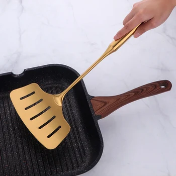 Stainless Steel Slotted Turner Cooking Shovel Baking Frying Fish Shovel 15inch metal Cook ware Kitchen Tool Nonstick Spatula set
Stainless Steel Slotted Turner Cooking Shovel Baking Frying Fish Shovel 15inch metal Cook ware Kitchen Tool Nonstick Spatula set