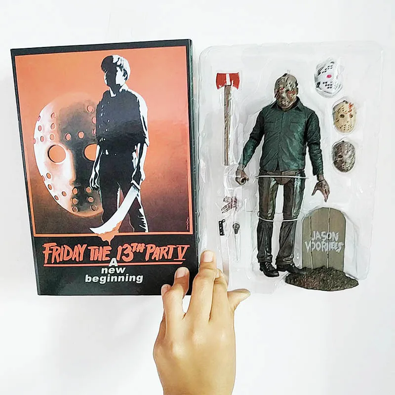 18cm Original NECA Friday Part 5 The 13th PartV Part5 A New Beginning Jason Voorhees PVC Action Figure Model Toys Doll Gift
18cm Original NECA Friday Part 5 The 13th PartV Part5 A New Beginning Jason Voorhees PVC Action Figure Model Toys Doll Gift