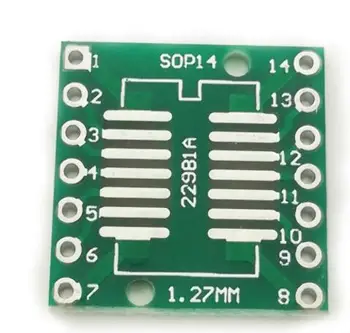50pcs SOP14 SSOP14 TSSOP14 to DIP14 Pinboard SMD To DIP Adapter 0.65mm/1.27mm to 2.54mm PCB Board Converter Socket
50pcs SOP14 SSOP14 TSSOP14 to DIP14 Pinboard SMD To DIP Adapter 0.65mm/1.27mm to 2.54mm PCB Board Converter Socket