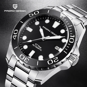 men's watches PAGANI DESIGN stainless steel case watch for men luminous hands sports Seagull 2813 movement business luxury clock 
men's watches PAGANI DESIGN stainless steel case watch for men luminous hands sports Seagull 2813 movement business luxury clock